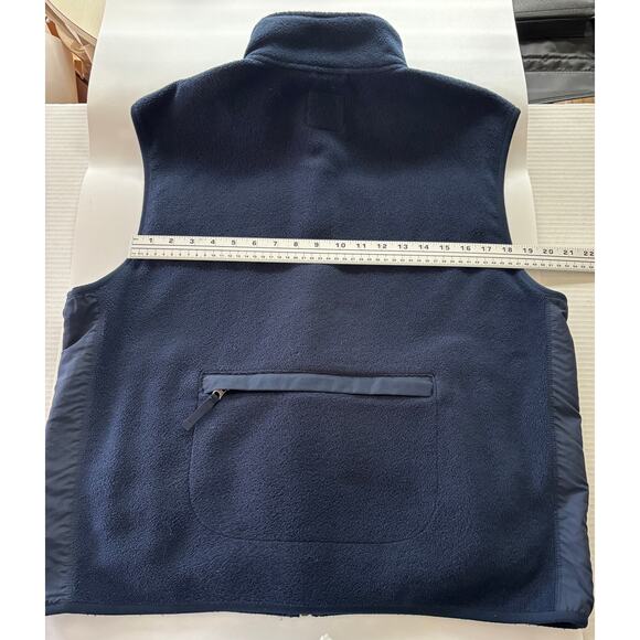 GAP Vintage Women’s Fleece Zip Up Navy Blue Vest Size Large - Picture 8 of 10